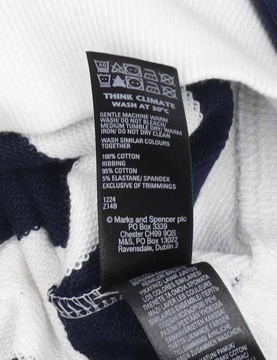 Marks and Spencer Women's Striped Sweatshirt - Size S