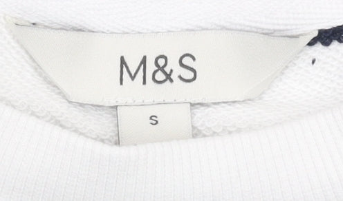 Marks and Spencer Women's Striped Sweatshirt - Size S