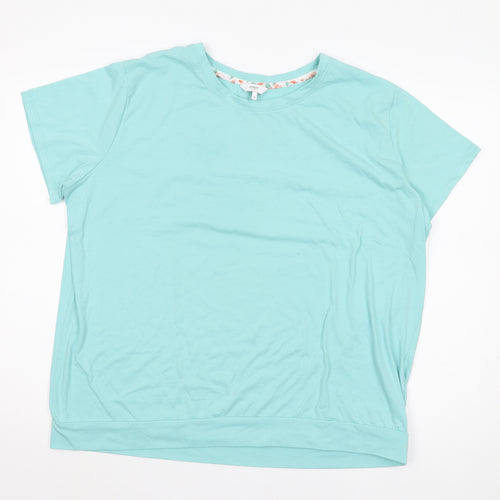 Cotton Traders Women's Blue T-Shirt Size 18