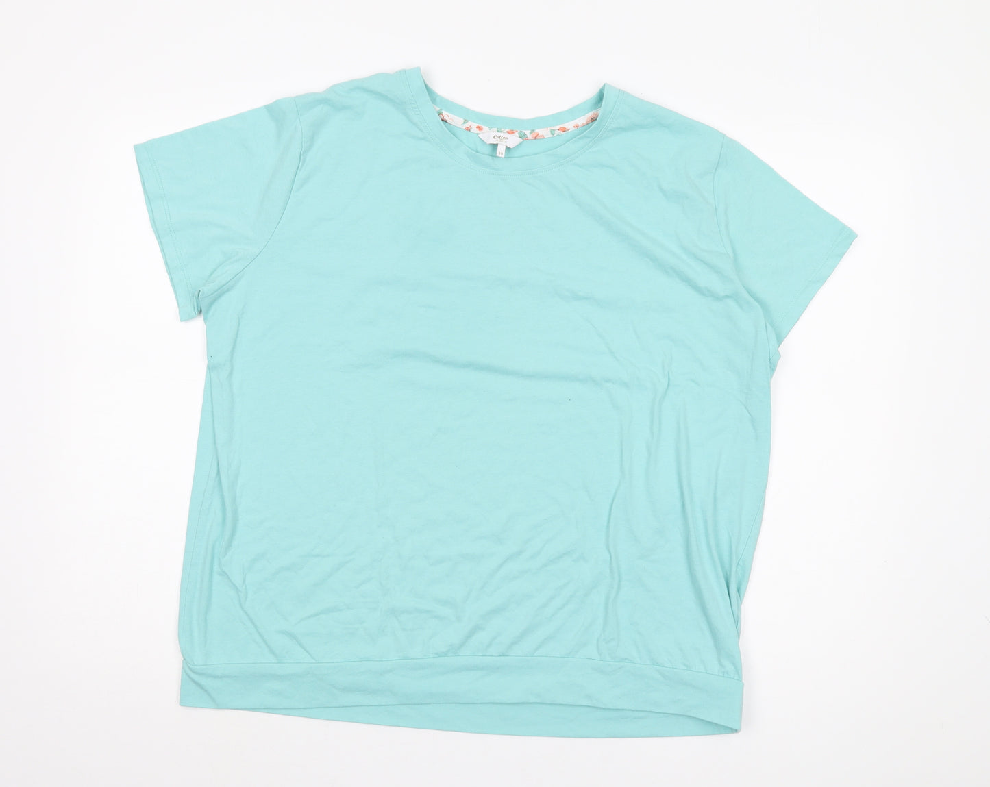 Cotton Traders Women's Blue T-Shirt Size 18