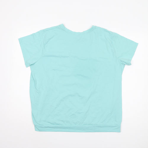 Cotton Traders Women's Blue T-Shirt Size 18