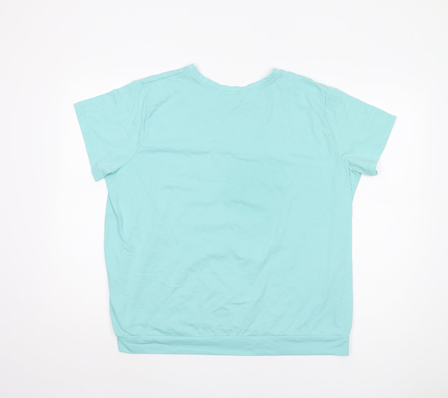 Cotton Traders Women's Blue T-Shirt Size 18