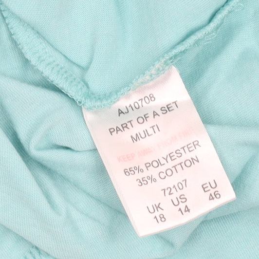 Cotton Traders Women's Blue T-Shirt Size 18