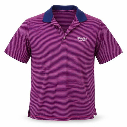 Fairway & Greene Men's Purple Striped Polo Shirt M