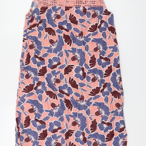 Next Women's Multicoloured Sleeveless Floral Dress Size 10