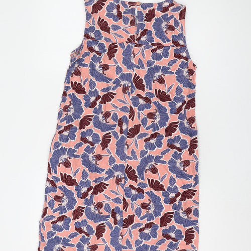 Next Women's Multicoloured Sleeveless Floral Dress Size 10