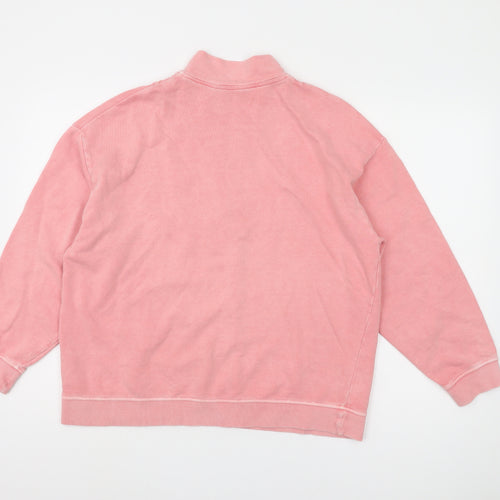 Marks and Spencer Women’s Pink 1/2 Zip Sweatshirt Size 14