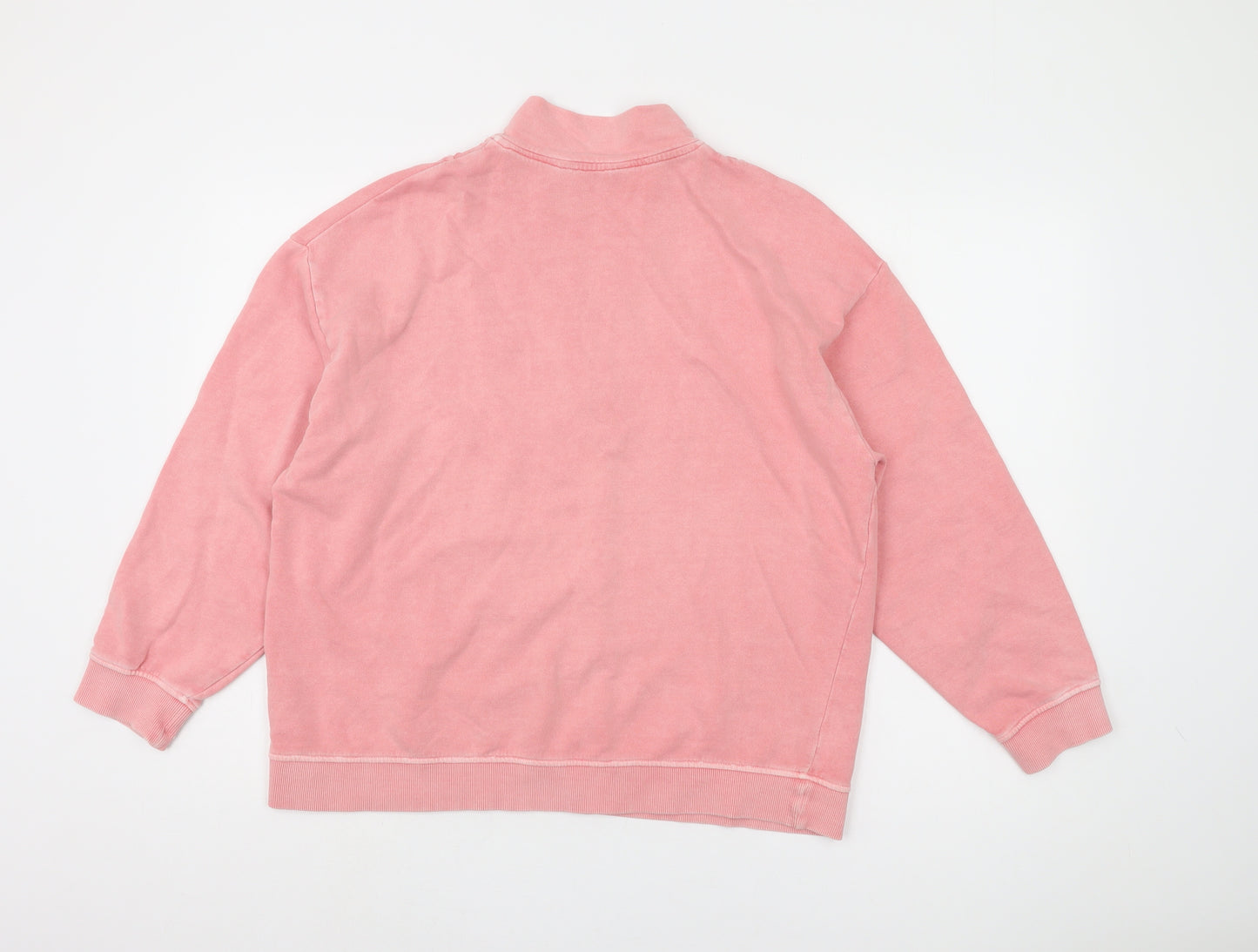 Marks and Spencer Women’s Pink 1/2 Zip Sweatshirt Size 14