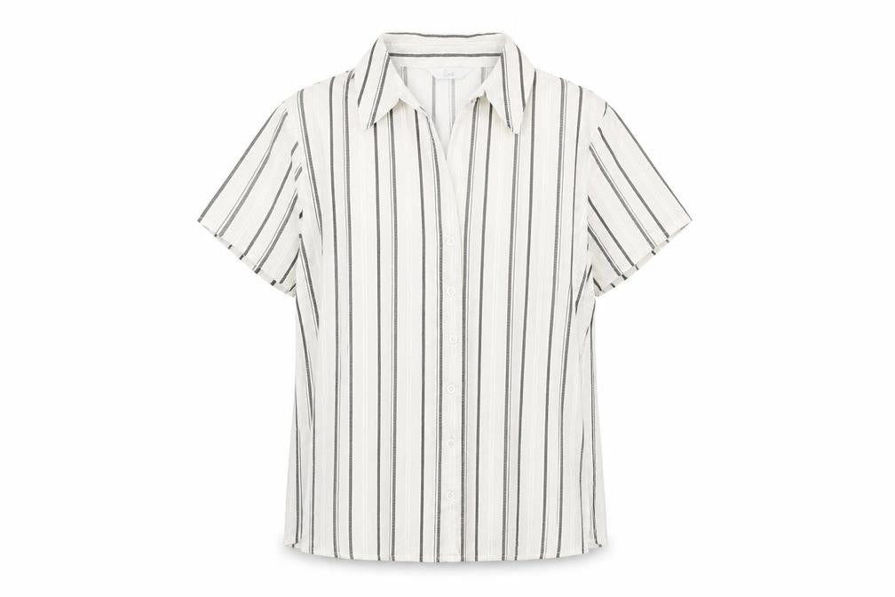 Front view of BH Women's Multicoloured Petite Button-Up Shirt, size 20