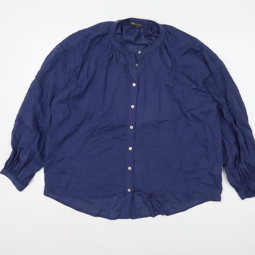 Marks and Spencer Women's Blue Blouse Size 12