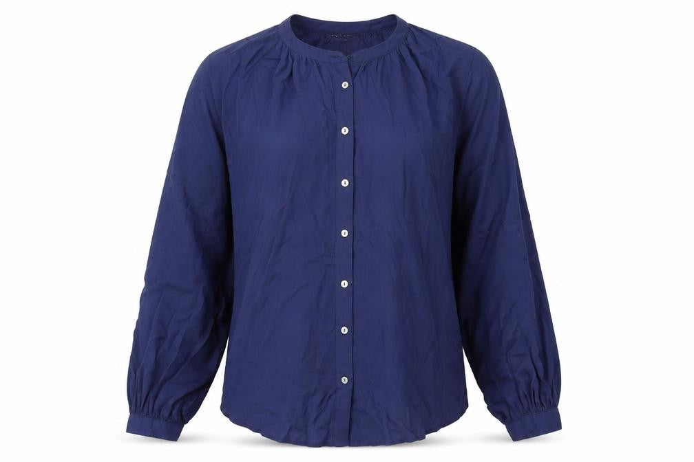 Front view of Marks & Spencer Women's Blue Blouse, size 12
