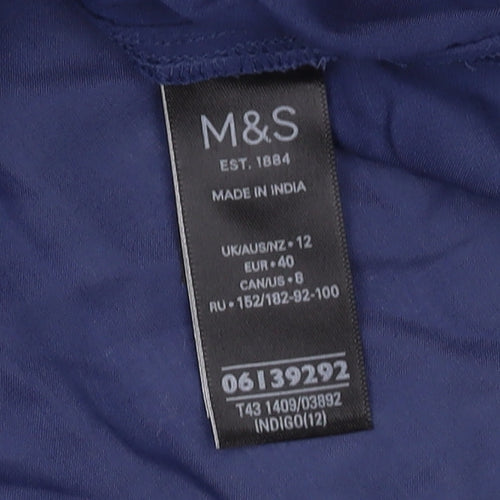 Marks and Spencer Women's Blue Blouse Size 12