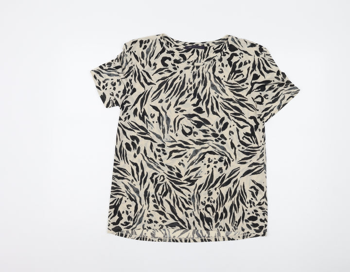 Marks and Spencer Women’s Multicoloured T-Shirt - Size 8