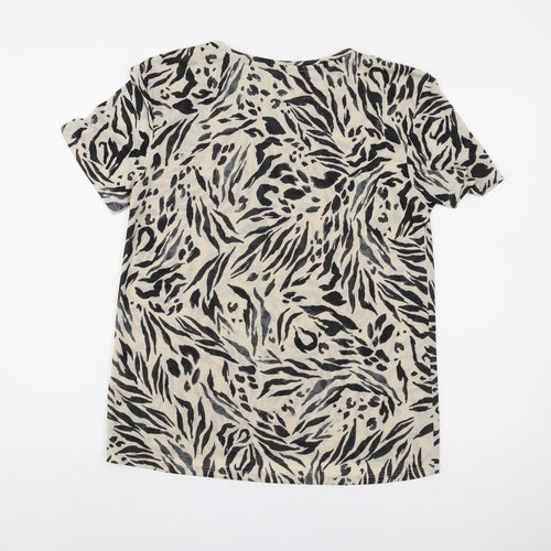 Marks and Spencer Women’s Multicoloured T-Shirt - Size 8