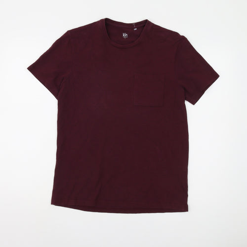 John Lewis Men's Brown T-Shirt, Small, Crew Neck