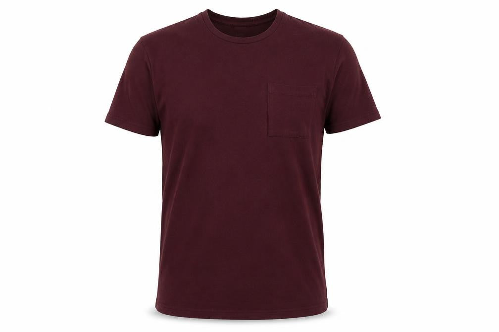 Front view of John Lewis Men's Brown T-Shirt, Small, Crew Neck