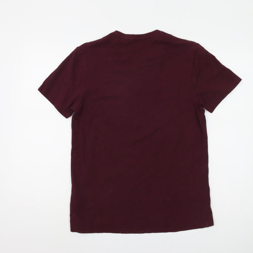 John Lewis Men's Brown T-Shirt, Small, Crew Neck