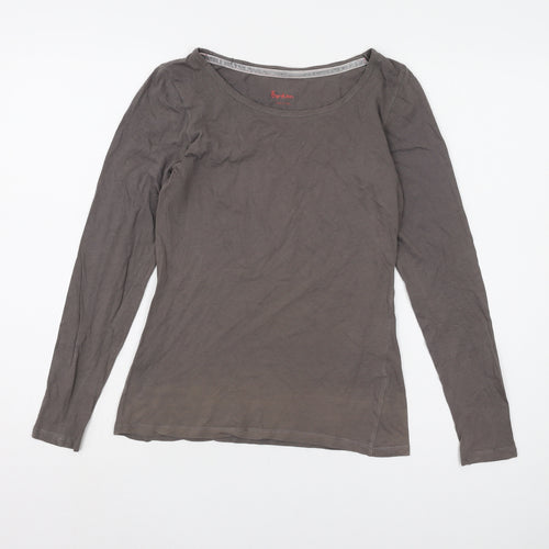 Boden Women's Grey Long Sleeve Top UK 10