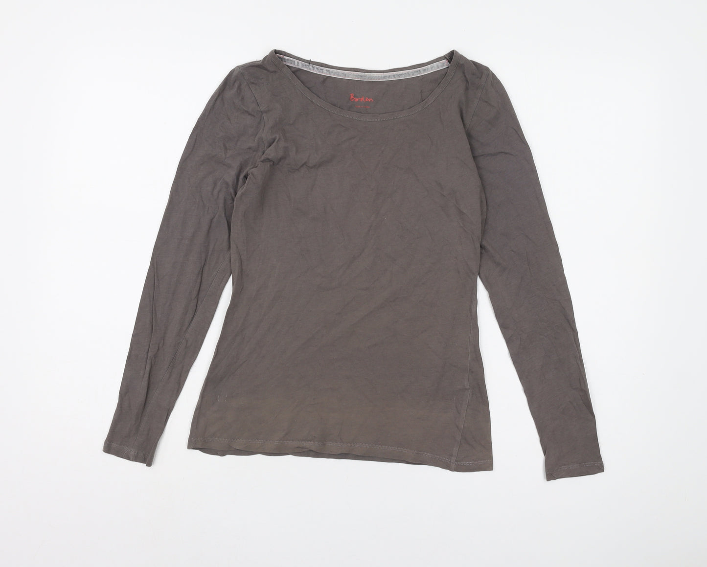 Boden Women's Grey Long Sleeve Top UK 10