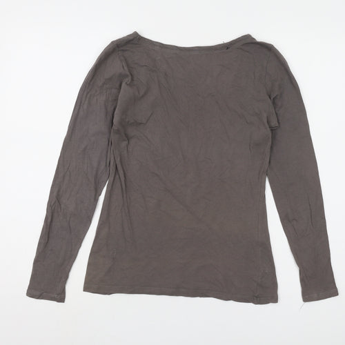 Boden Women's Grey Long Sleeve Top UK 10