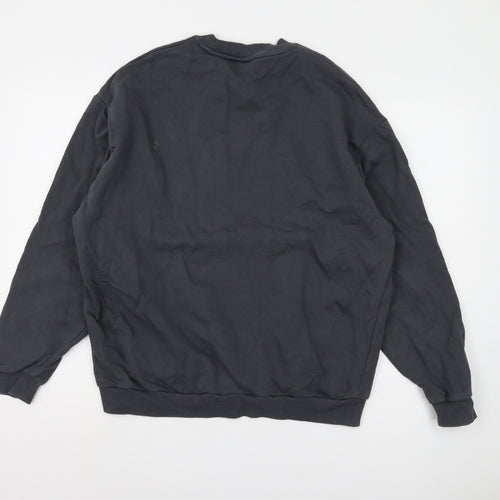 ASOS DESIGN Men's Black M Pullover Studded Sweatshirt