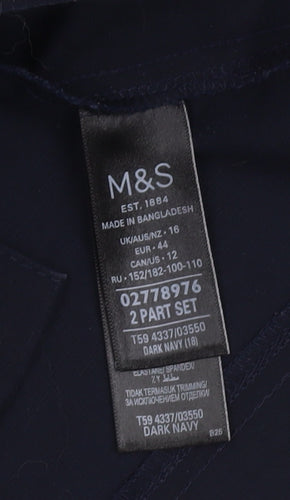 Marks and Spencer Women's Blue Pencil Skirt Size 16