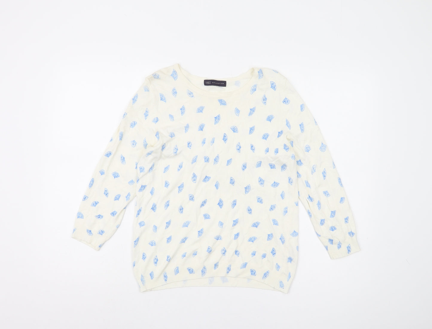 Marks and Spencer Women's Ivory Jumper UK 14