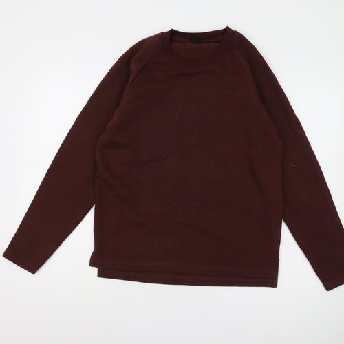 Hailys Men's Brown Pullover Sweatshirt, M, City Theme
