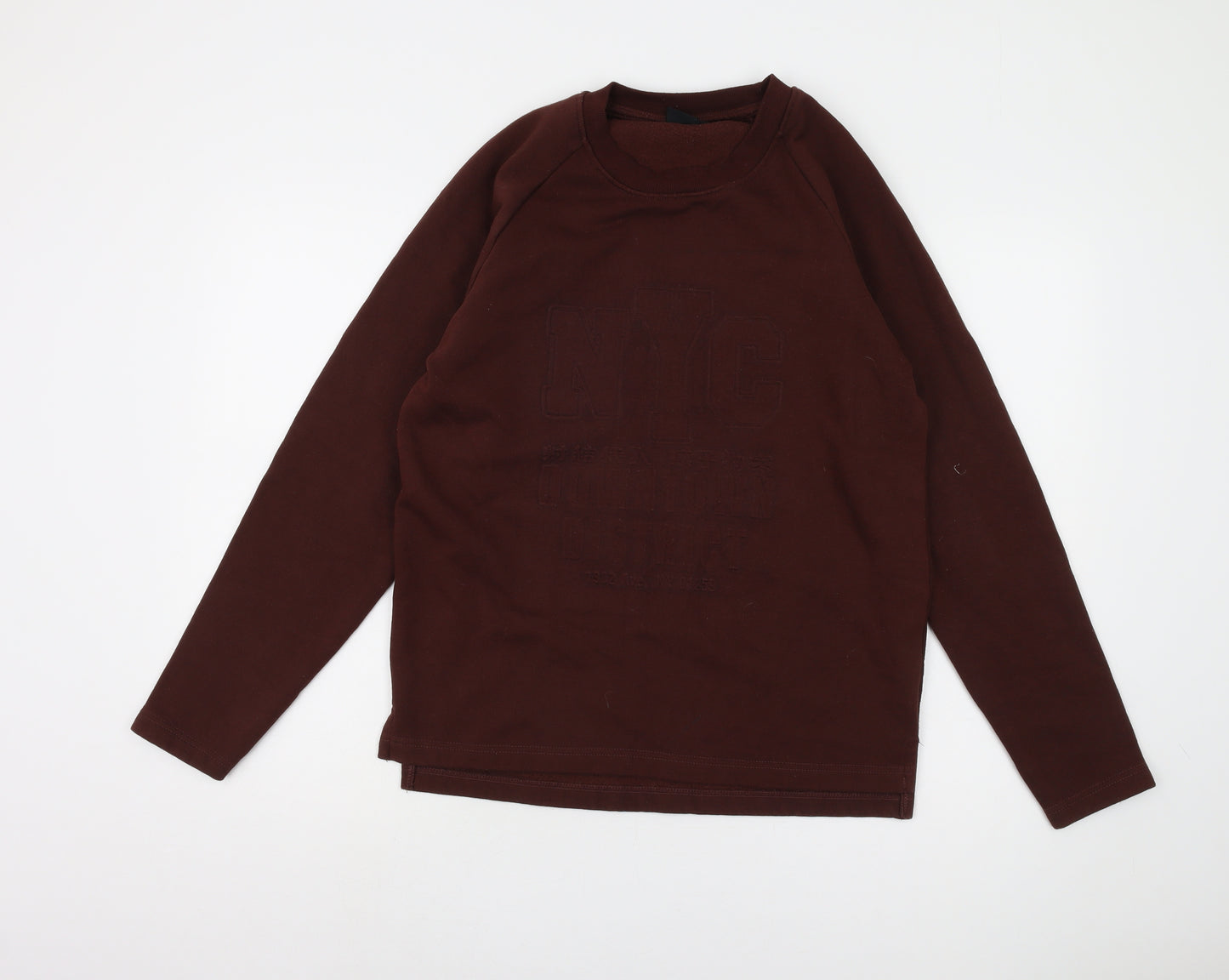 Hailys Men's Brown Pullover Sweatshirt, M, City Theme