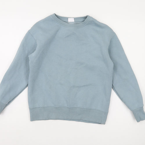 Zara Boys Blue Pullover Sweatshirt, 10 Years, Crew Neck