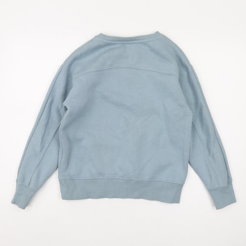 Zara Boys Blue Pullover Sweatshirt, 10 Years, Crew Neck