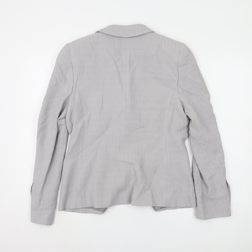 Zeddra Women's Grey Blazer Size 16 Single-Breasted