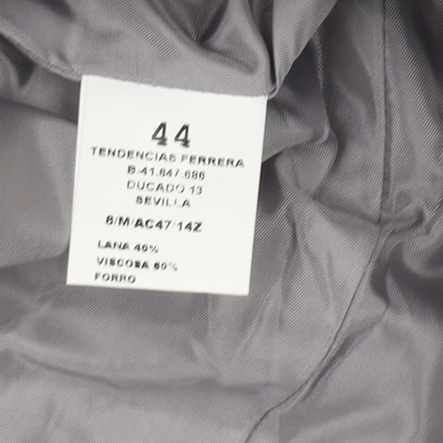 Zeddra Women's Grey Blazer Size 16 Single-Breasted