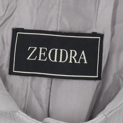 Zeddra Women's Grey Blazer Size 16 Single-Breasted