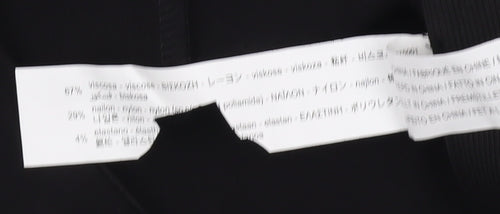 Stradivarius Women's Black Pencil Skirt, Size 12