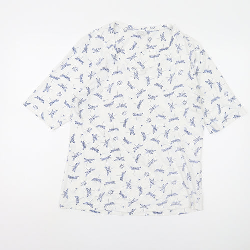 Cotton Traders Women's White T-Shirt Size 12 Casual