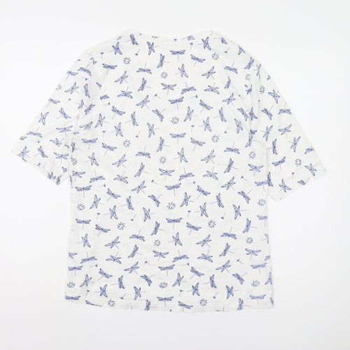 Cotton Traders Women's White T-Shirt Size 12 Casual