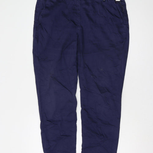 Marks and Spencer Women's Blue Trousers Size 16