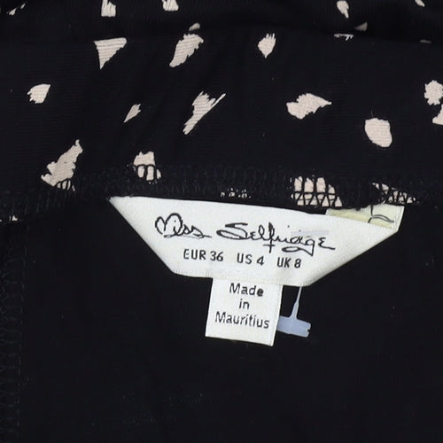 Miss Selfridge Women's Black Size 8 Skirt