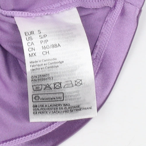 H&M Women's Purple Satin Camisole Tank S