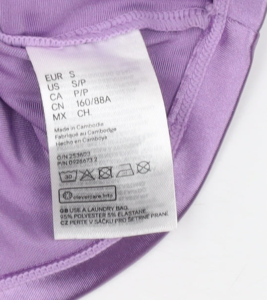H&M Women's Purple Satin Camisole Tank S