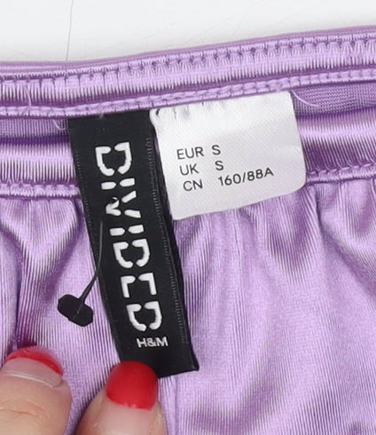 H&M Women's Purple Satin Camisole Tank S