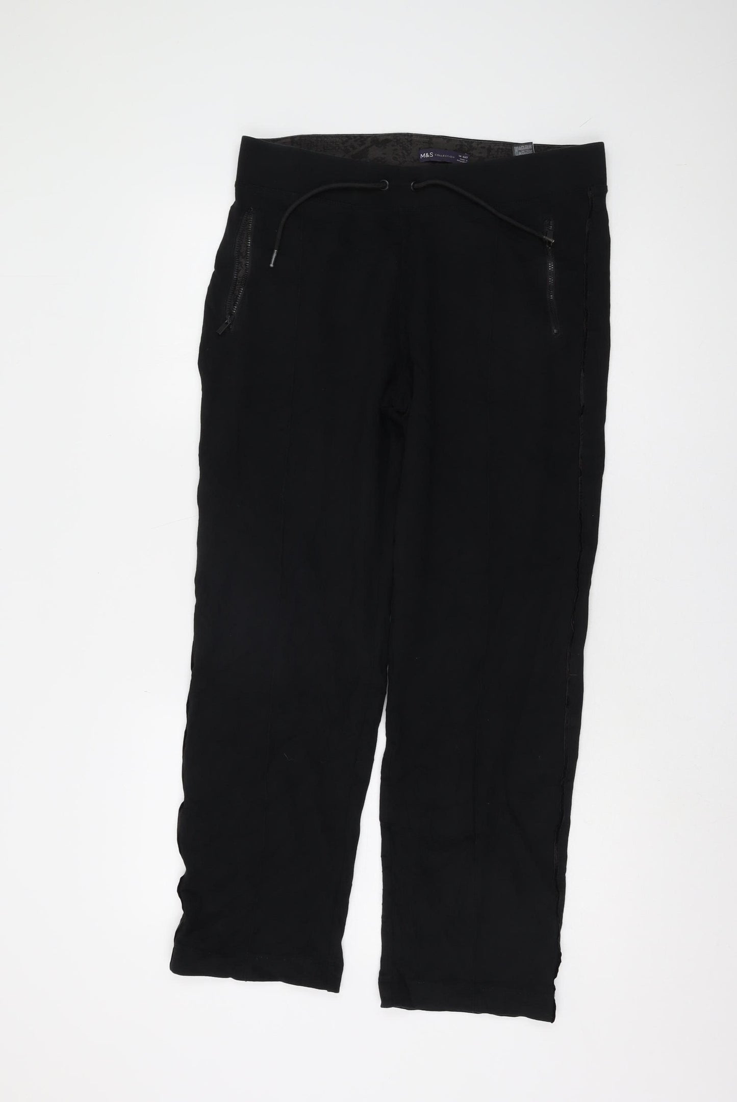Marks and Spencer Women's Black Trousers, Size 14