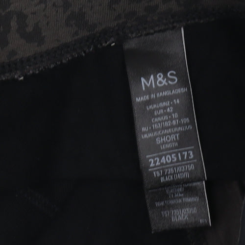 Marks and Spencer Women's Black Trousers, Size 14