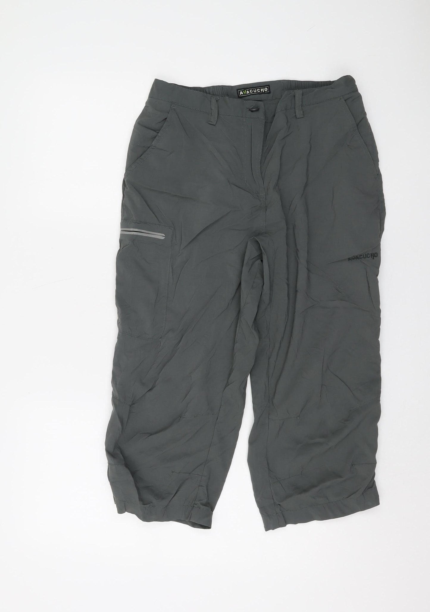 Ayacucho Women's Grey Cargo Trousers Size 10