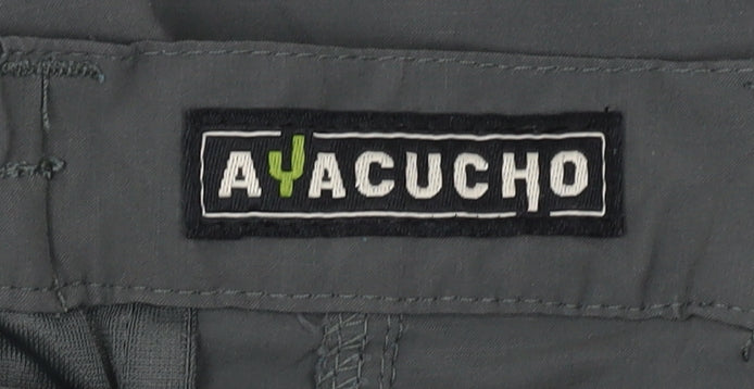 Ayacucho Women's Grey Cargo Trousers Size 10
