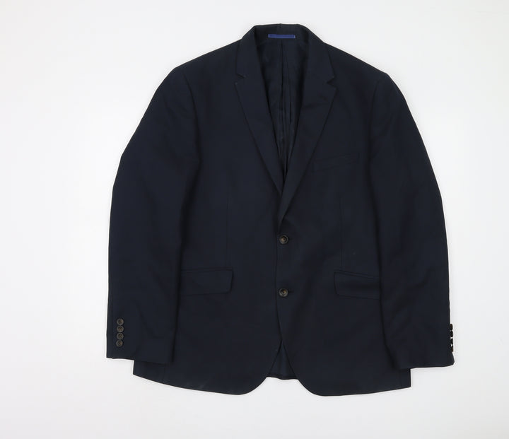 Marks and Spencer Men's Blue Blazer 42 Regular Fit