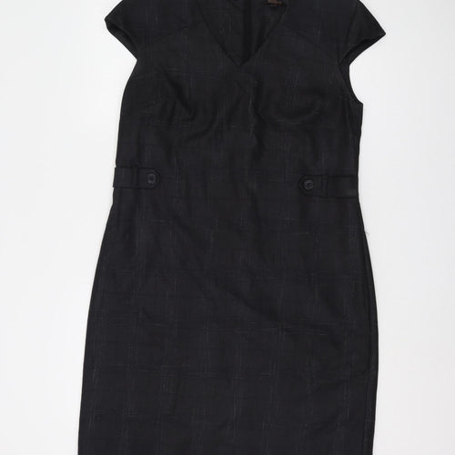 Next Women's Black Sheath Dress - Size 14, Classic Workwear