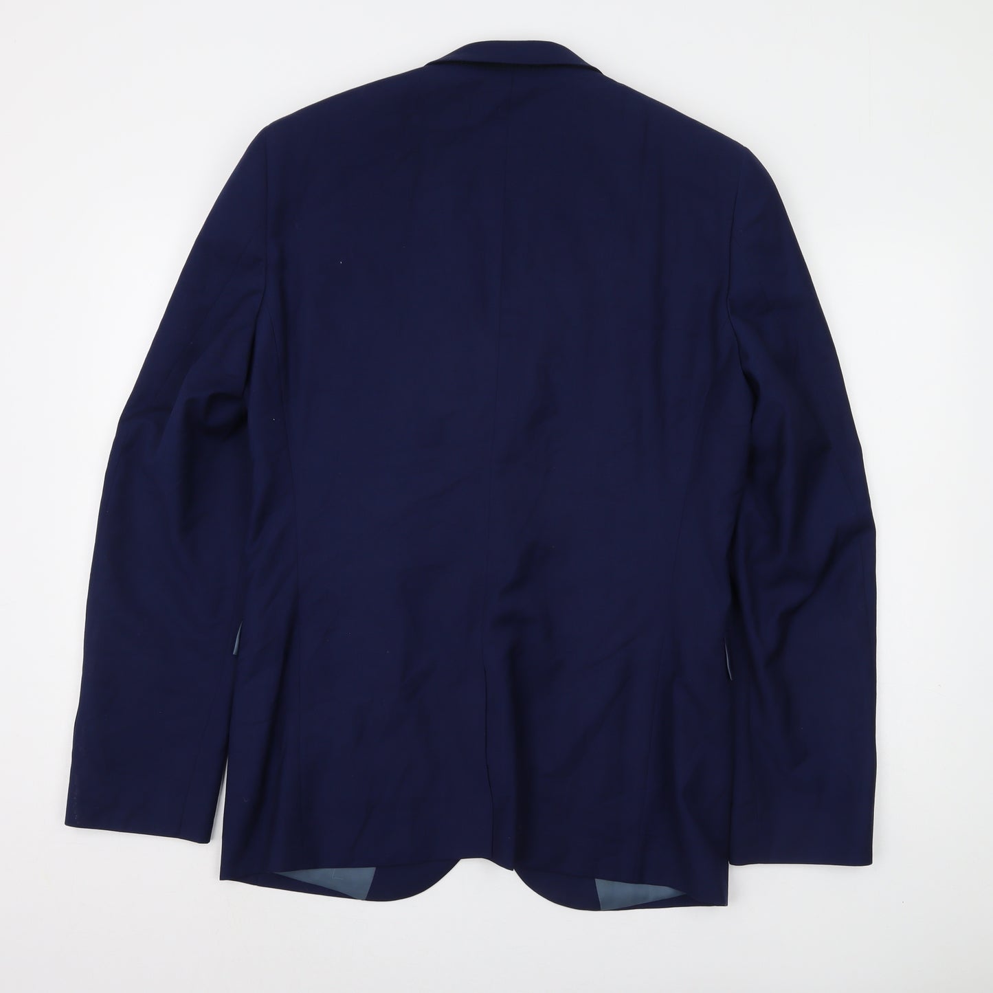 Next Men's Blue Suit Jacket 40L Single-Breasted Formal