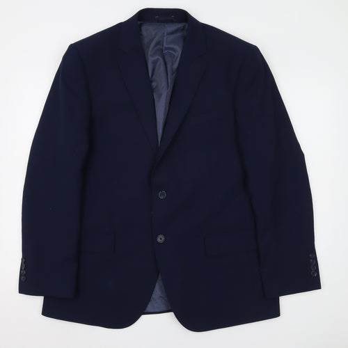 Marks and Spencer Men's Blue Blazer 42R Wool Blend
